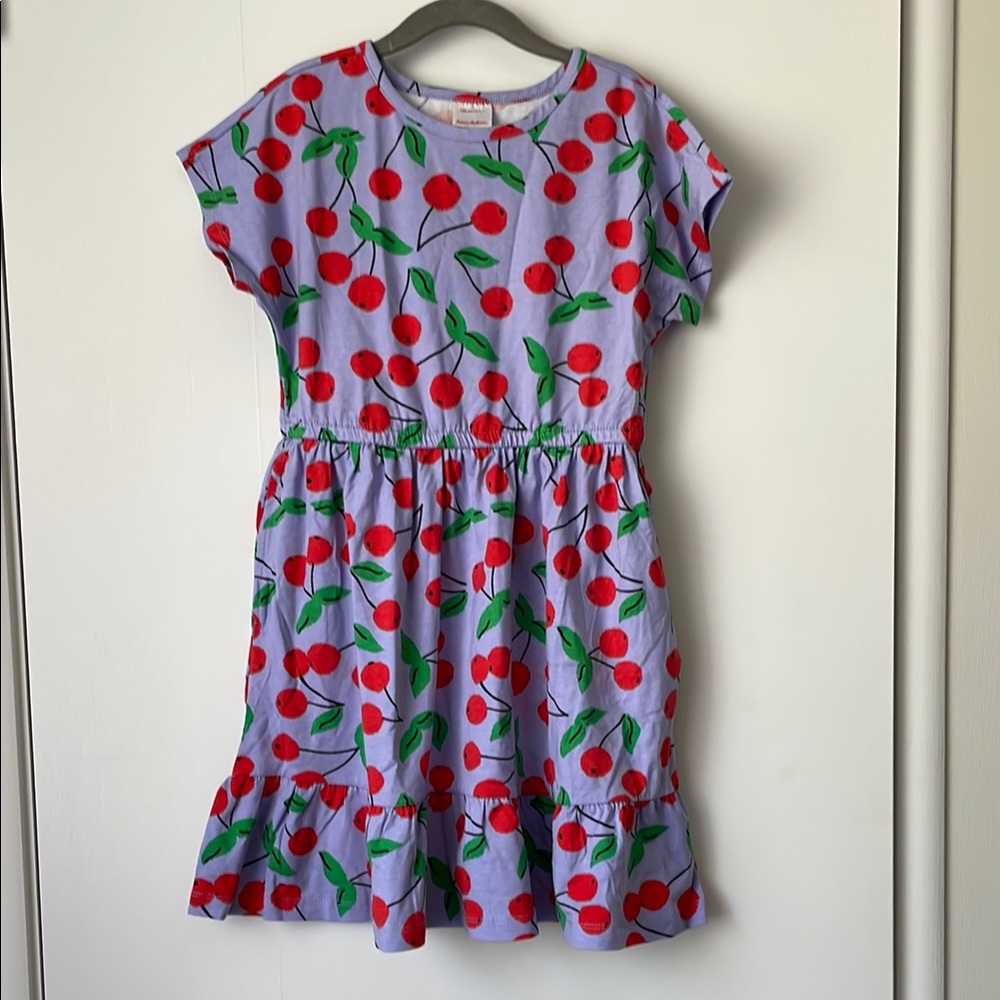 NEW Hanna Andersson Cherry Print Dress 120 cm (size 6-7)